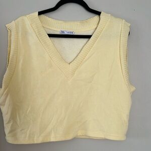 Beautiful Zara sweatshirt material vest!
